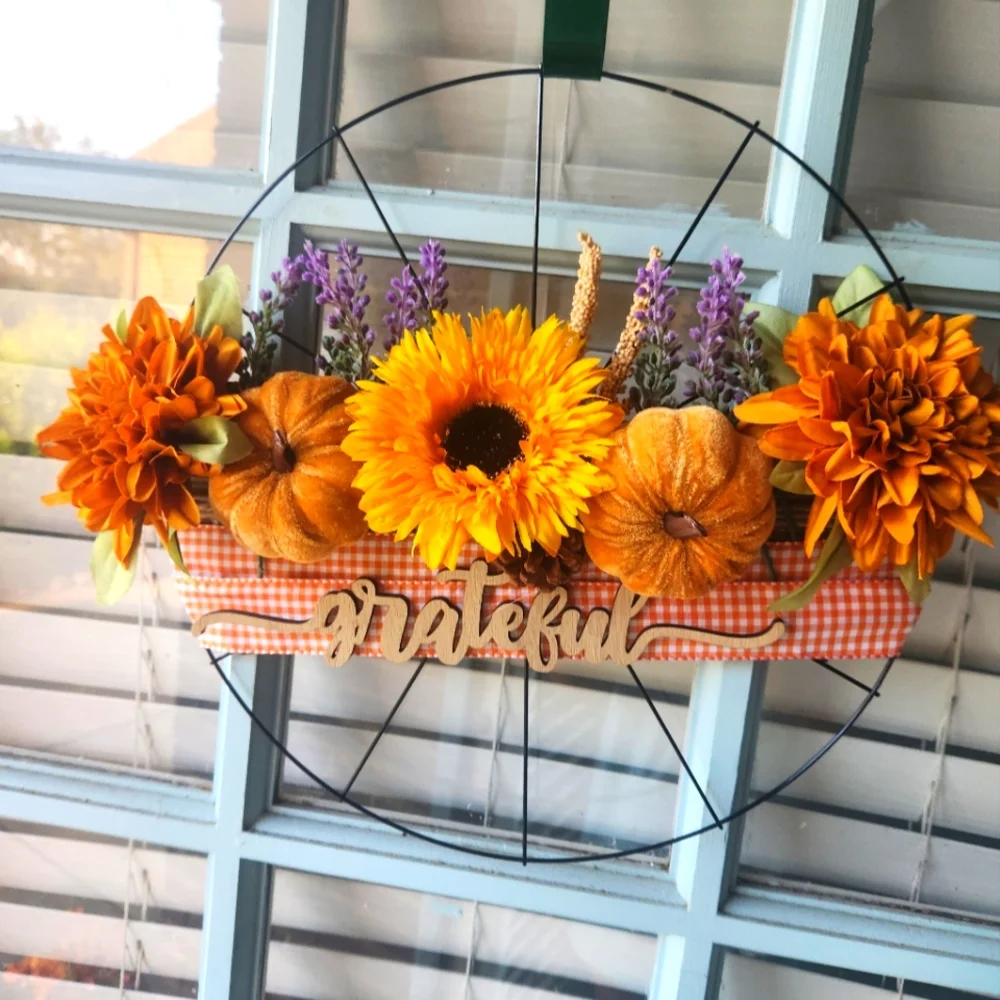 Fall door wreath